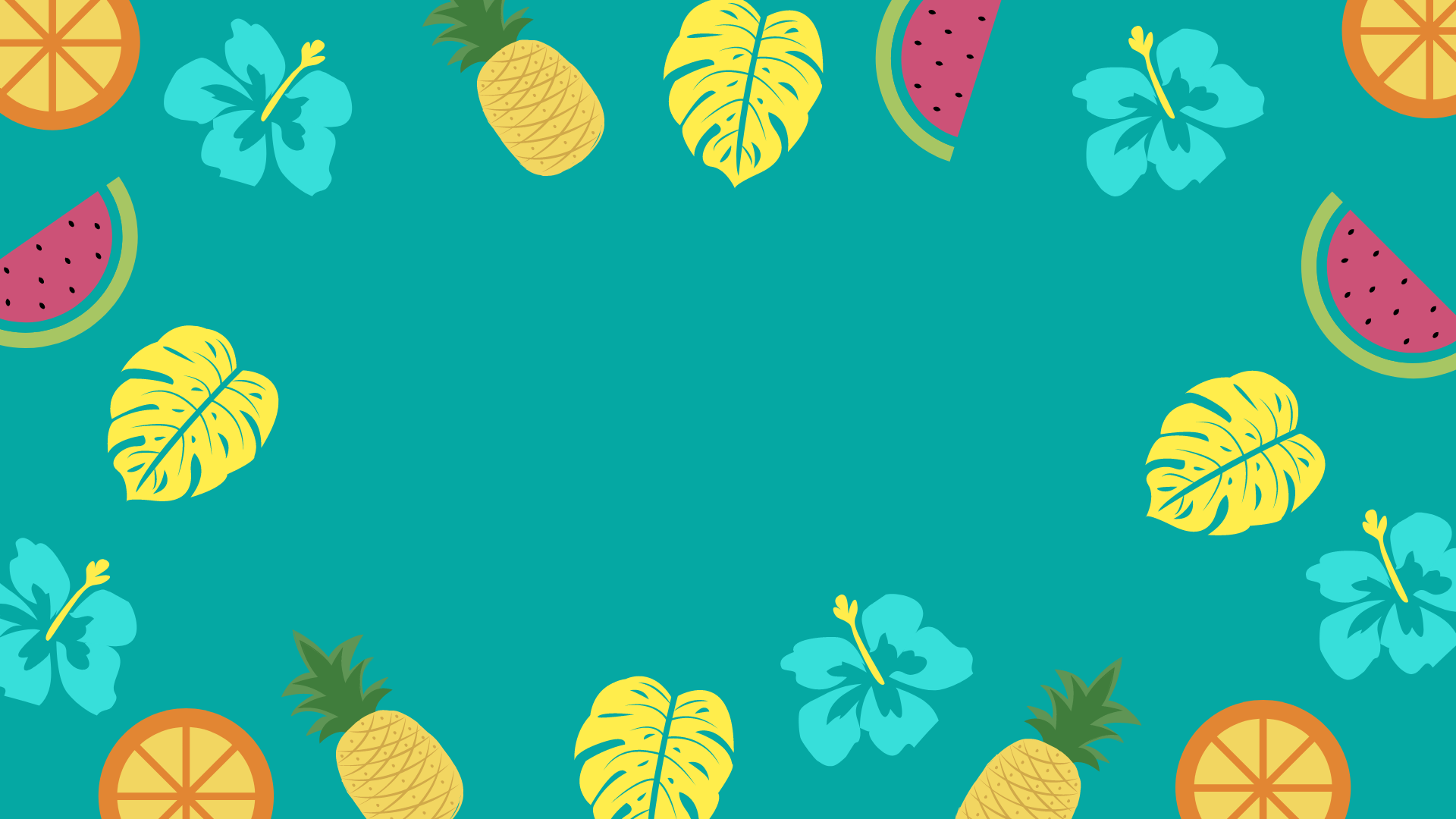 Cute Summer Pattern with Fruit and Ice Cream