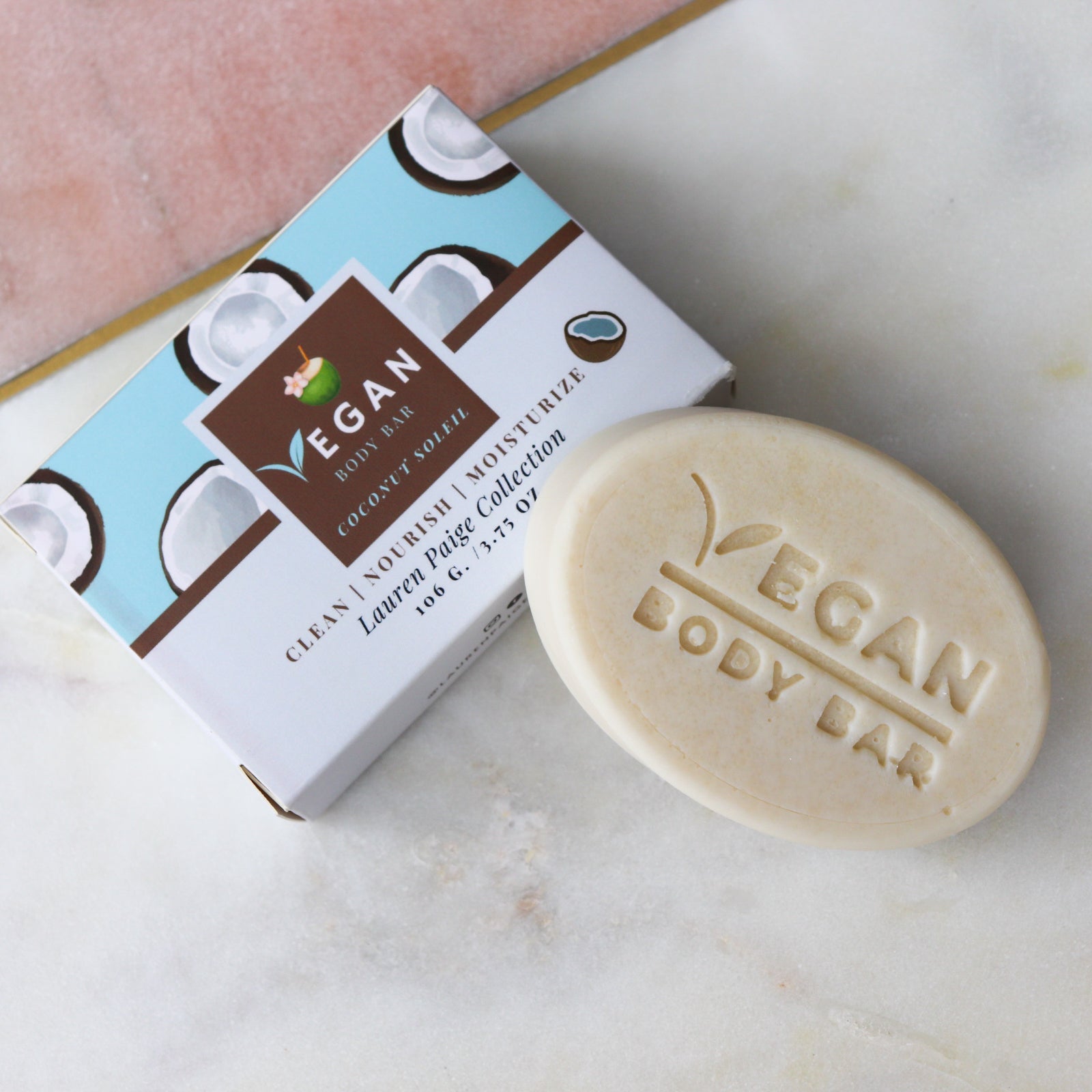 Vegan Body Bar | Coconut Soleil | All Natural Body Cleansing Bar