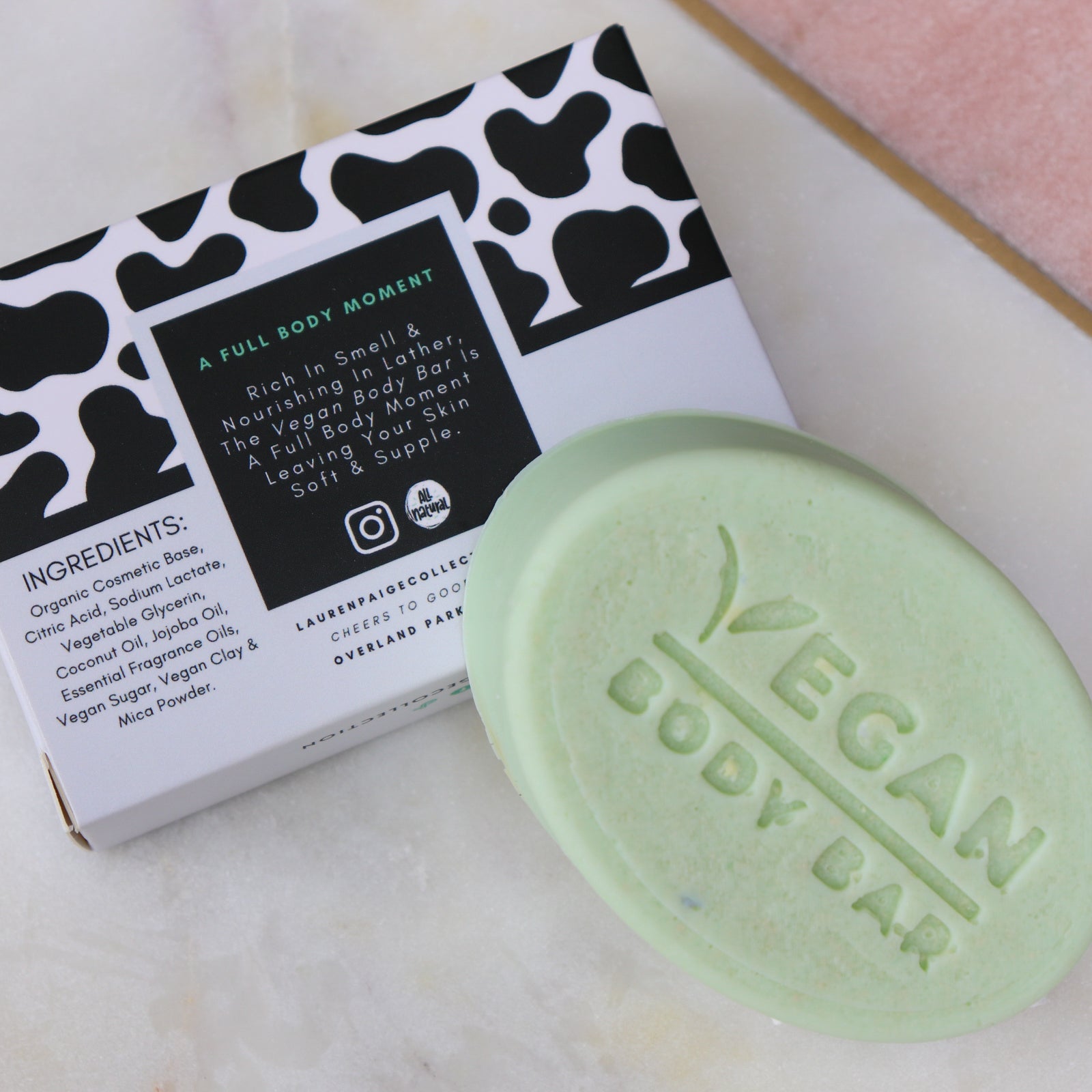 Vegan Body Bar | Eucalyptus Mint | All Natural Body Cleansing Bar