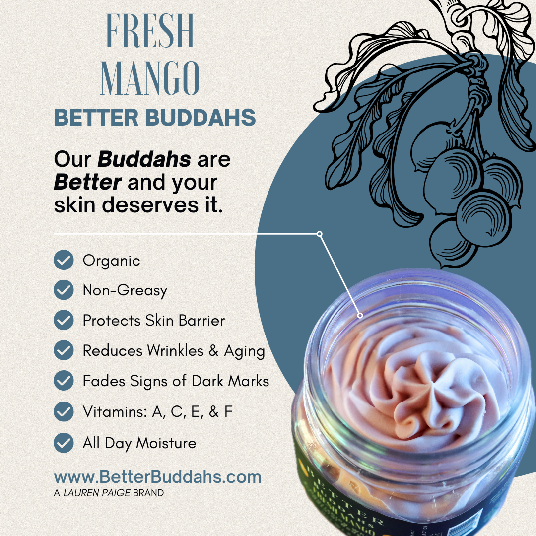 Better Buddahs | Fresh Mango | All Natural Whipped Body Butter