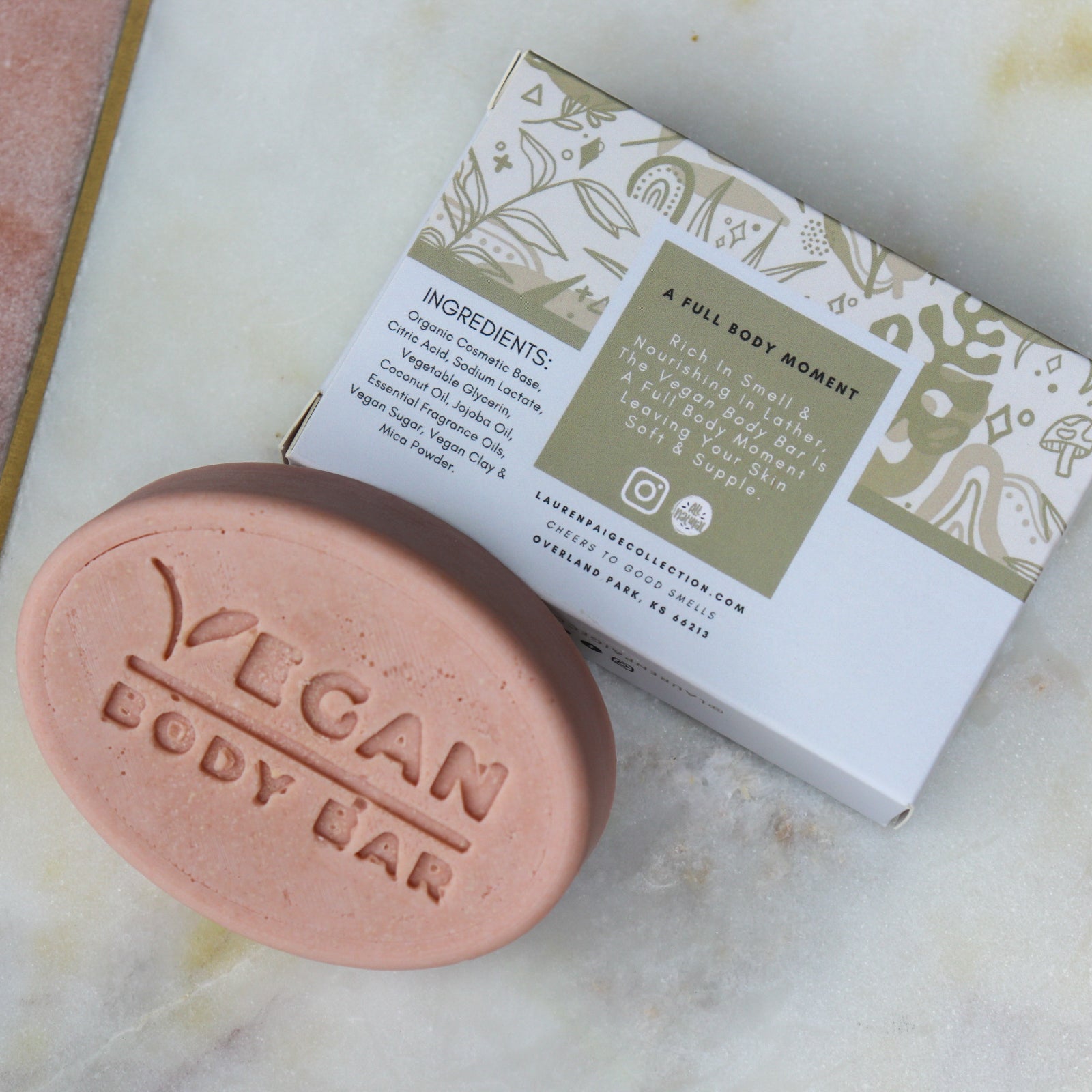 Vegan Body Bar | Hazelnut Coffee | All Natural Body Cleansing Bar