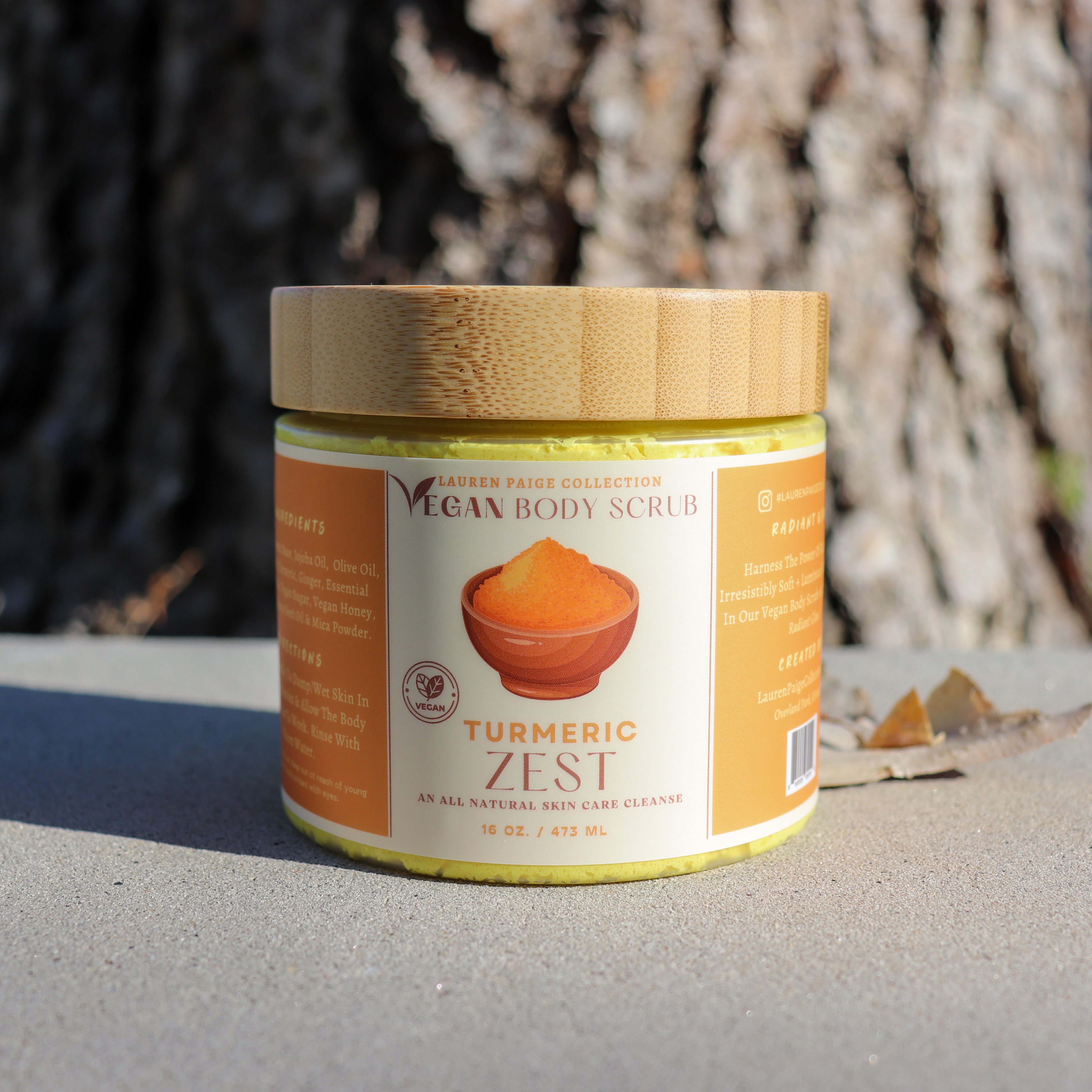 Turmeric Zest Vegan Body Scrub | Lauren Paige Collection