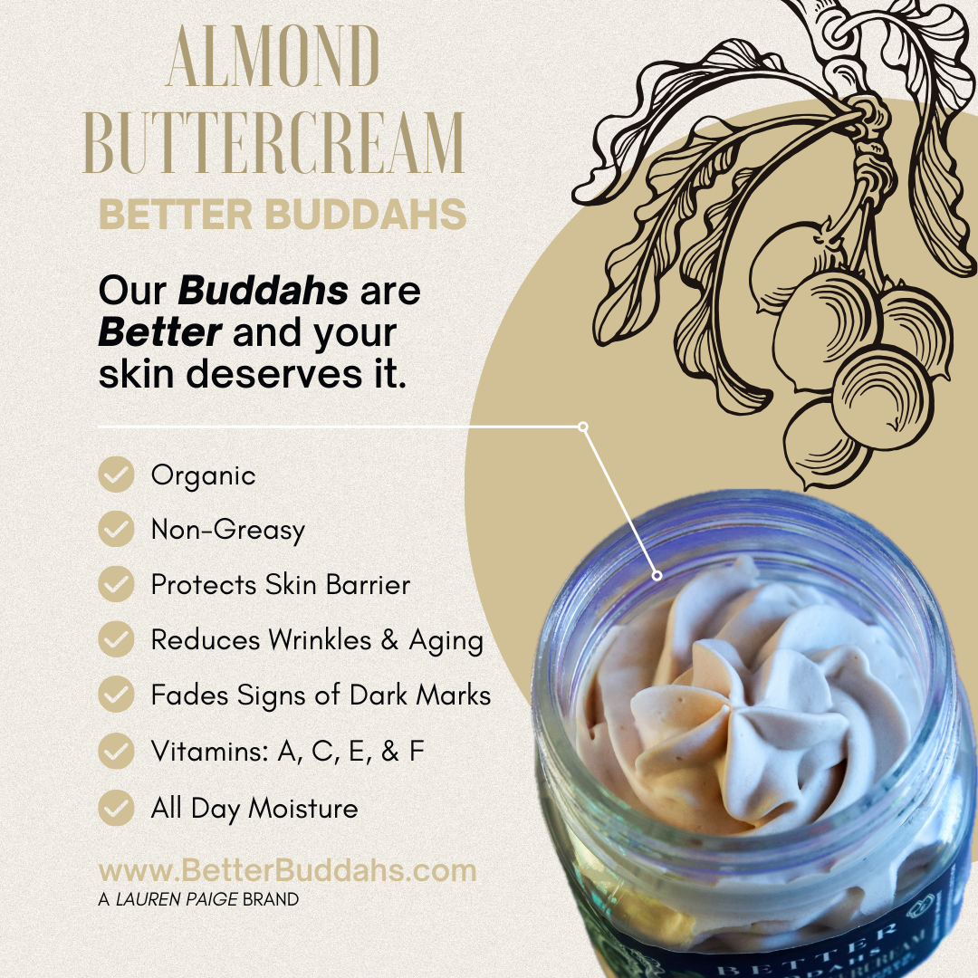 Better Buddahs | Almond Buttercream | All Natural Whipped Body Butter