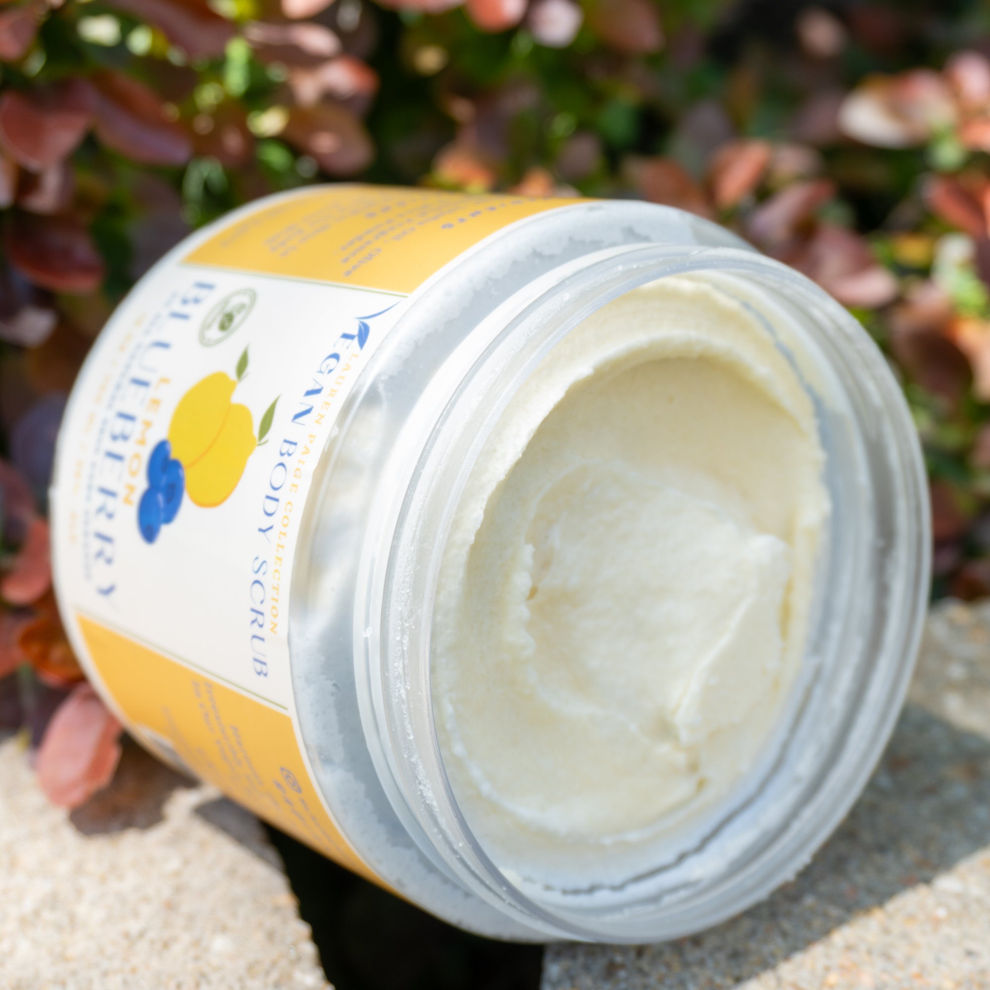 Vegan Body Scrub | Lemon Blueberry | All Natural Body Cleansing Scrub