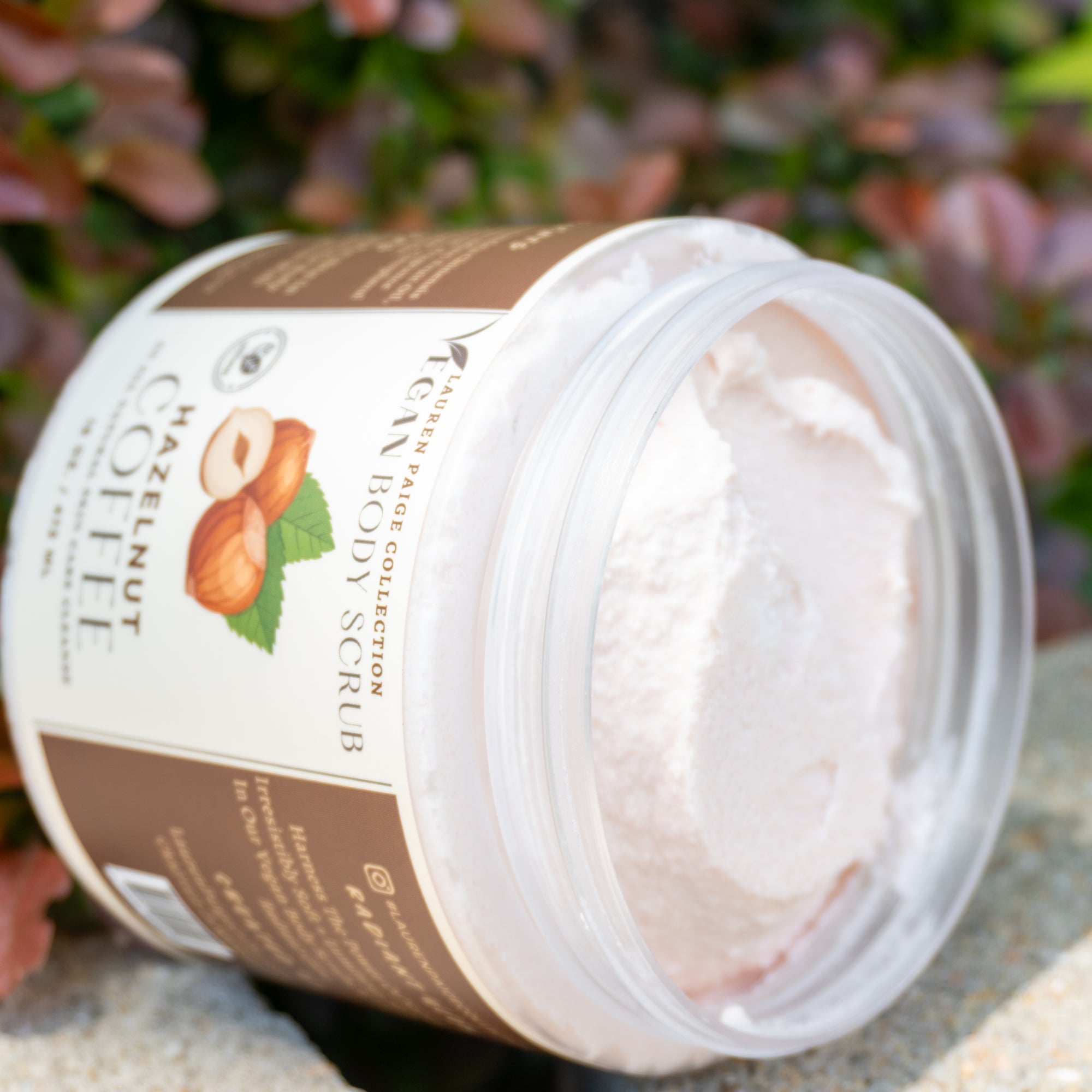 Vegan Body Scrub | Hazelnut Coffee | All Natural Body Cleansing Scrub