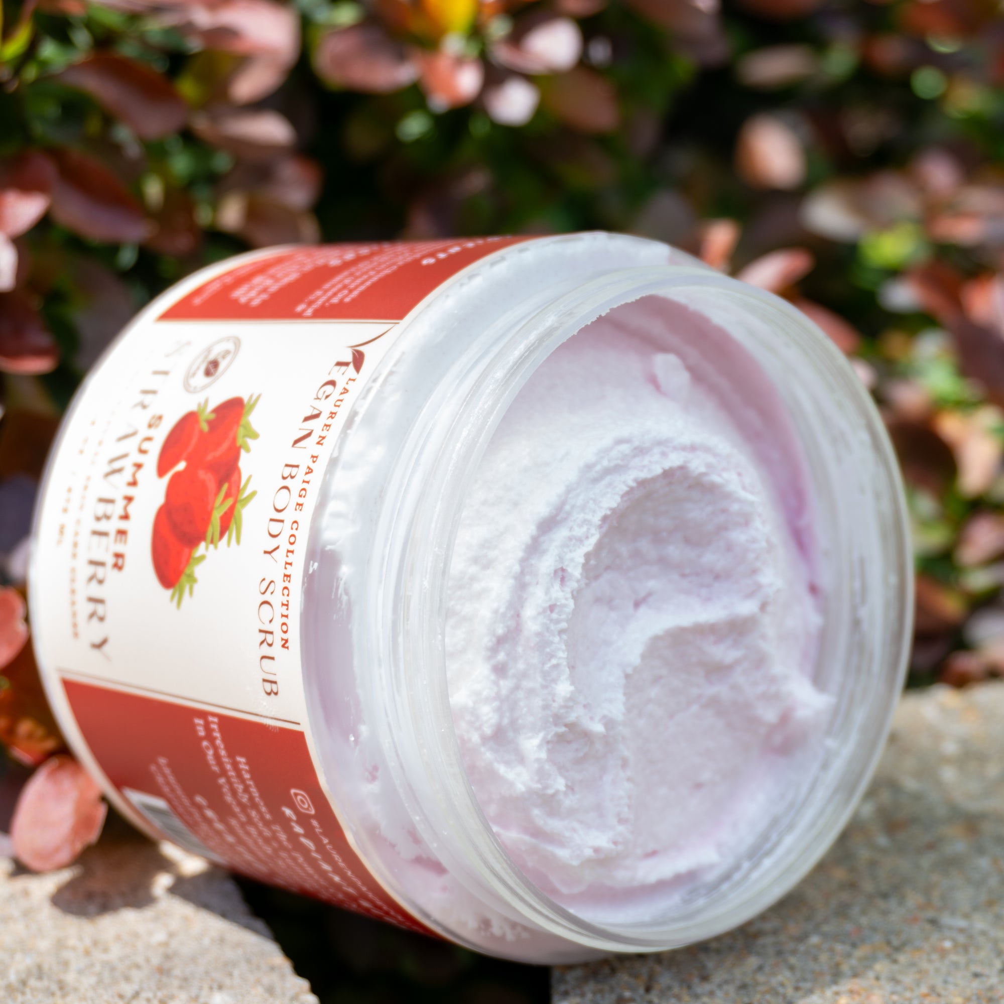 Vegan Body Scrub | Summer Strawberry | All Natural Body Cleansing Scrub
