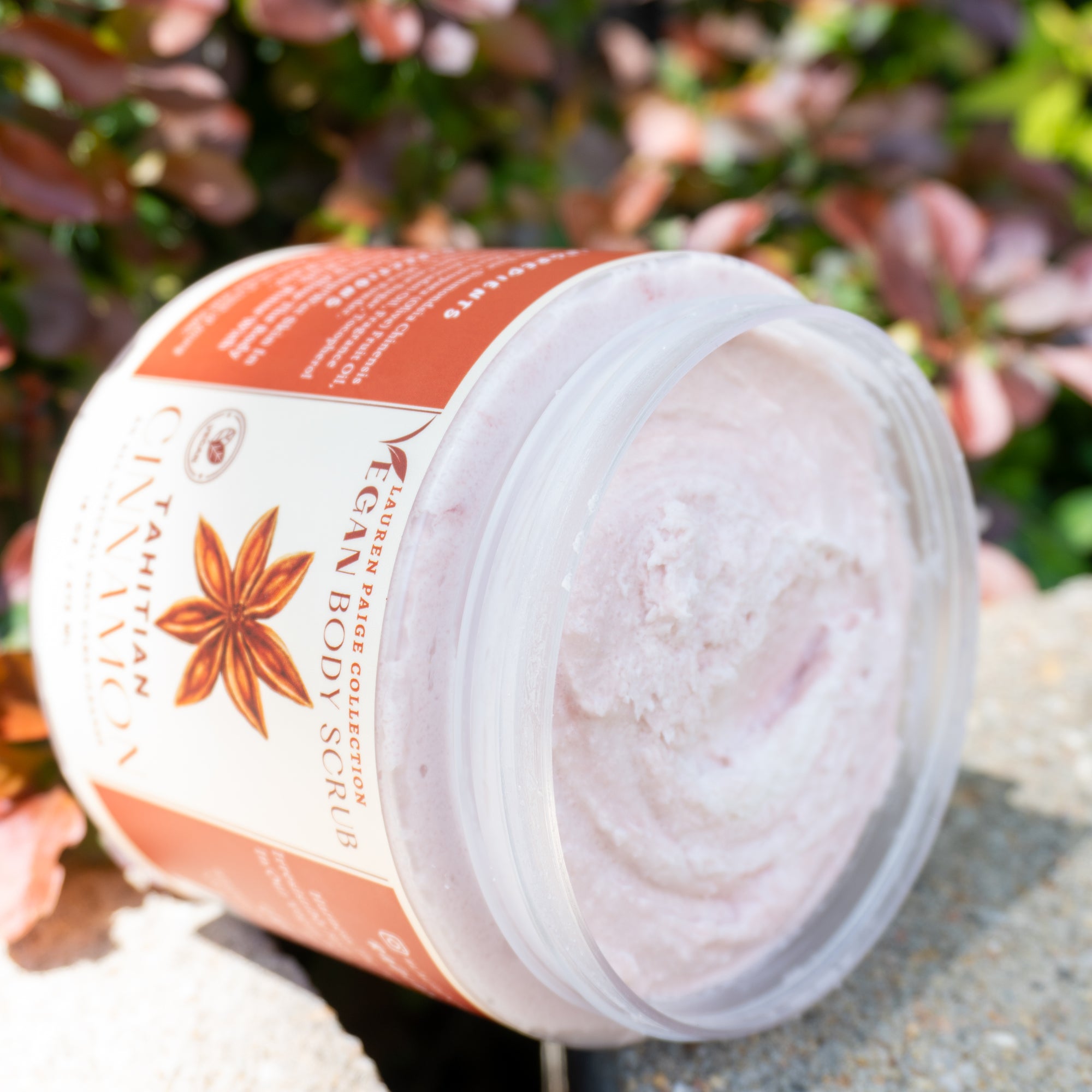 Vegan Body Scrub | Tahitian Cinnamon | All Natural Body Cleansing Scrub