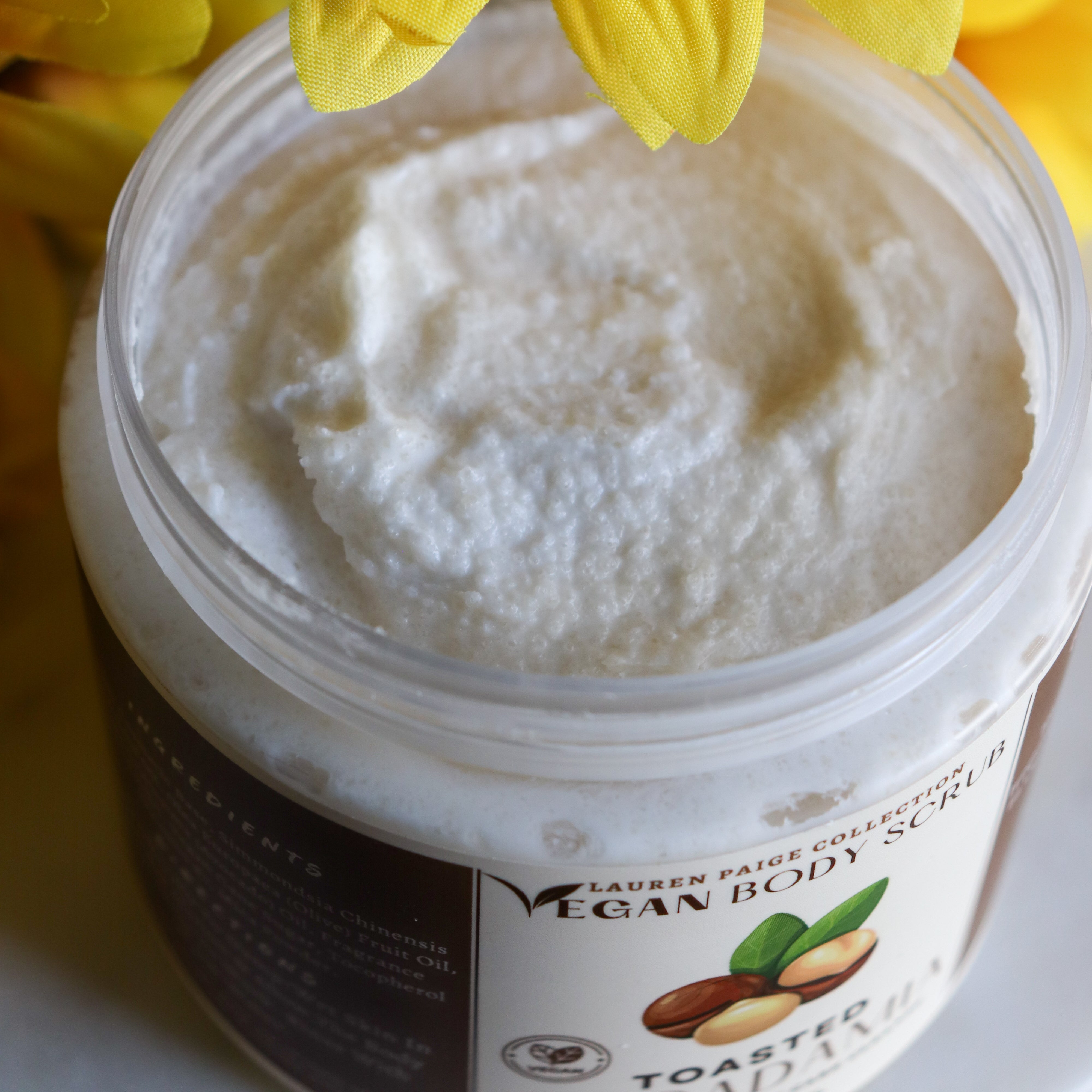 Vegan Body Scrub | Toasted Macadamia | All Natural Body Cleansing Scrub