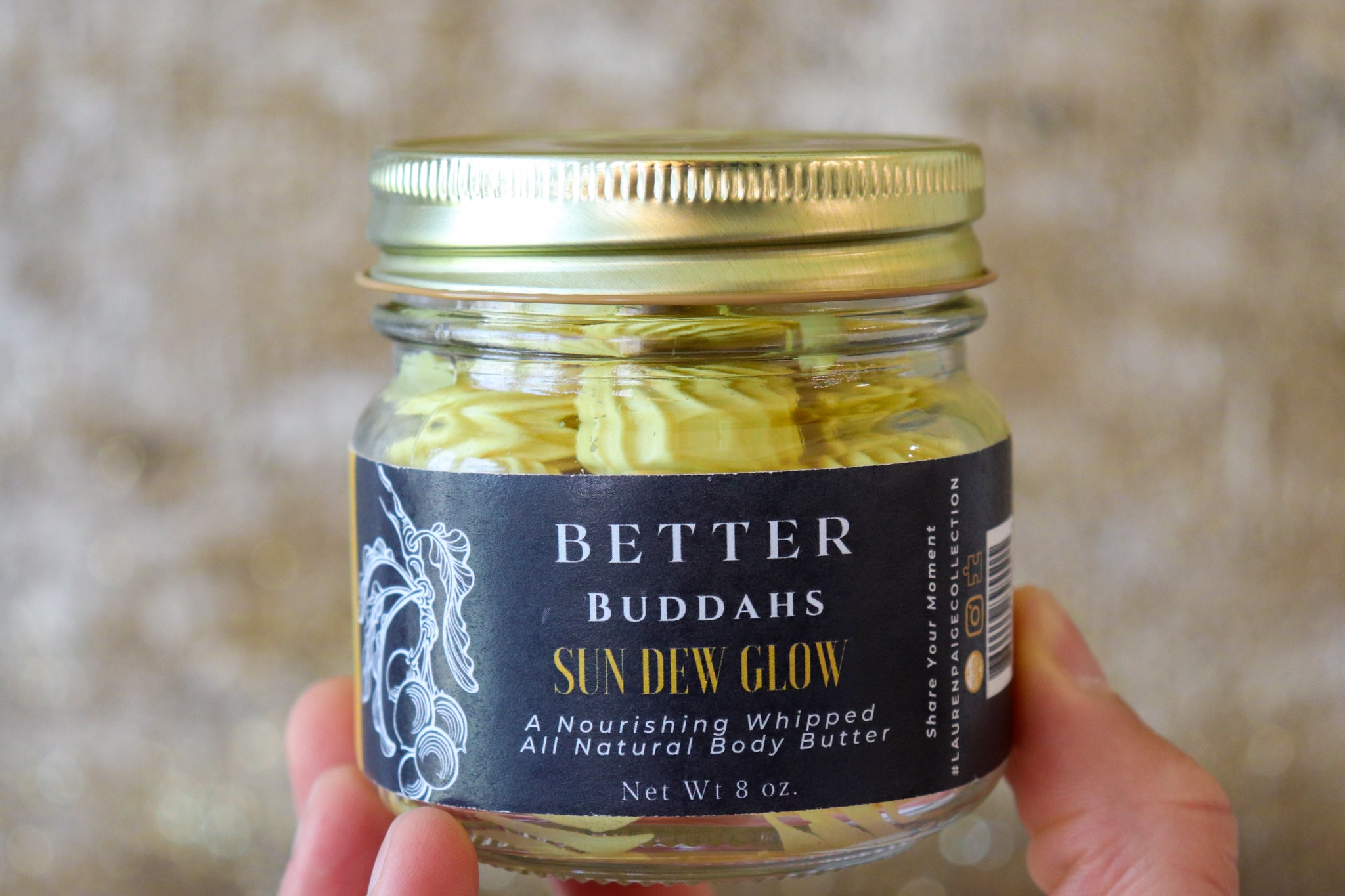 Better Buddahs | Sun Dew Glow | All Natural Whipped Body Butter