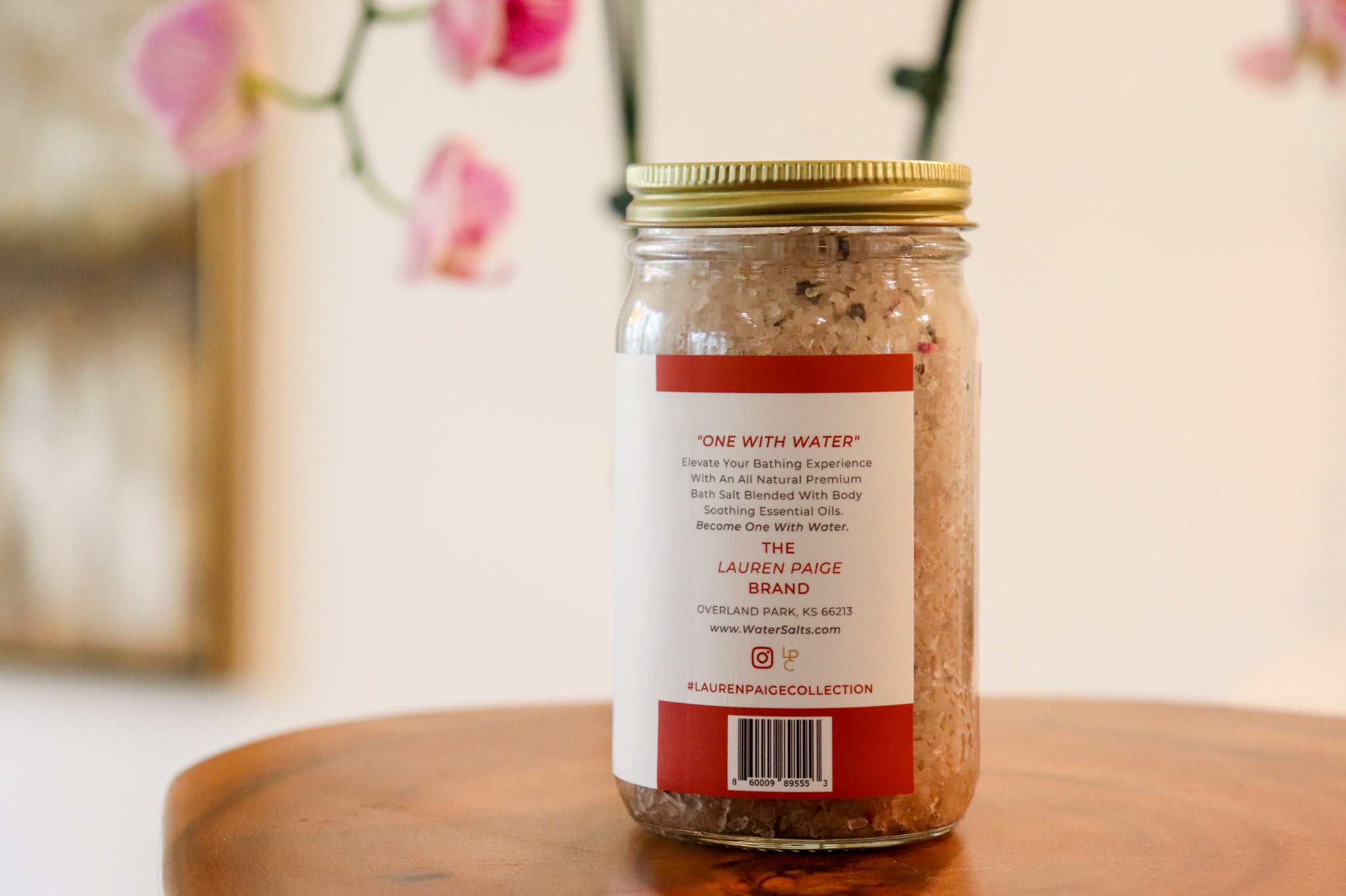 Water Salts | Tahitian Cinnamon | All Natural Aromatic Bath Salts